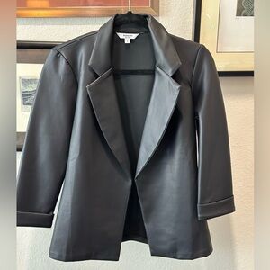 Women’s Pleather Black Blazer